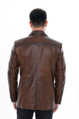 The Ravenna Brown Leather Jacket Fine Craftsmanship