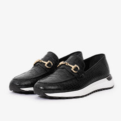 The Padova Black Leather Sneaker Fine Craftsmanship