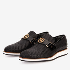 The Legacy Black Leather Casual Loafer Shoe All New