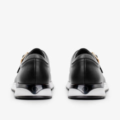 The Torino Black Leather Sneaker Fine Craftsmanship