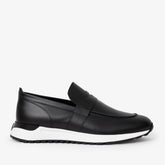The Lara Black Leather Sneaker For Sale