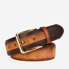 The Regent Brown Leather Belt Fine Craftsmanship