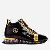 The Prestige Black Gold Limited Edition High-Top Sneaker For Sale