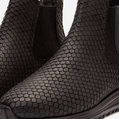 The Panther Black Leather Chelsea Boot Fine Craftsmanship