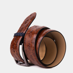 The Caesars Tan Navy Leather Belt All New