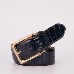 The Strat Navy Blue Leather Belt All New