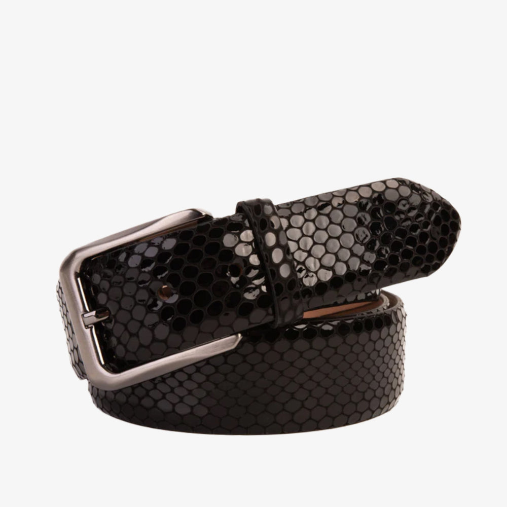 The King Black Leather Belt Universal Fit