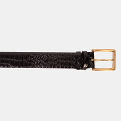 The Strat Black Leather Belt Exclusive Style