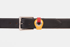 The Jackie Black Leather Belt On Sale