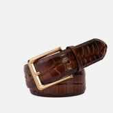 The Strat Brown Leather Belt For Sale