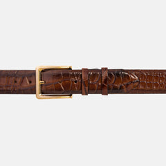 The Strat Brown Leather Belt For Sale