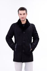 The Lariana Black Shearling Jacket Exclusive Style