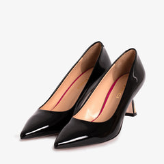 The Brunello Black Patent Leather Pump Shoe All New