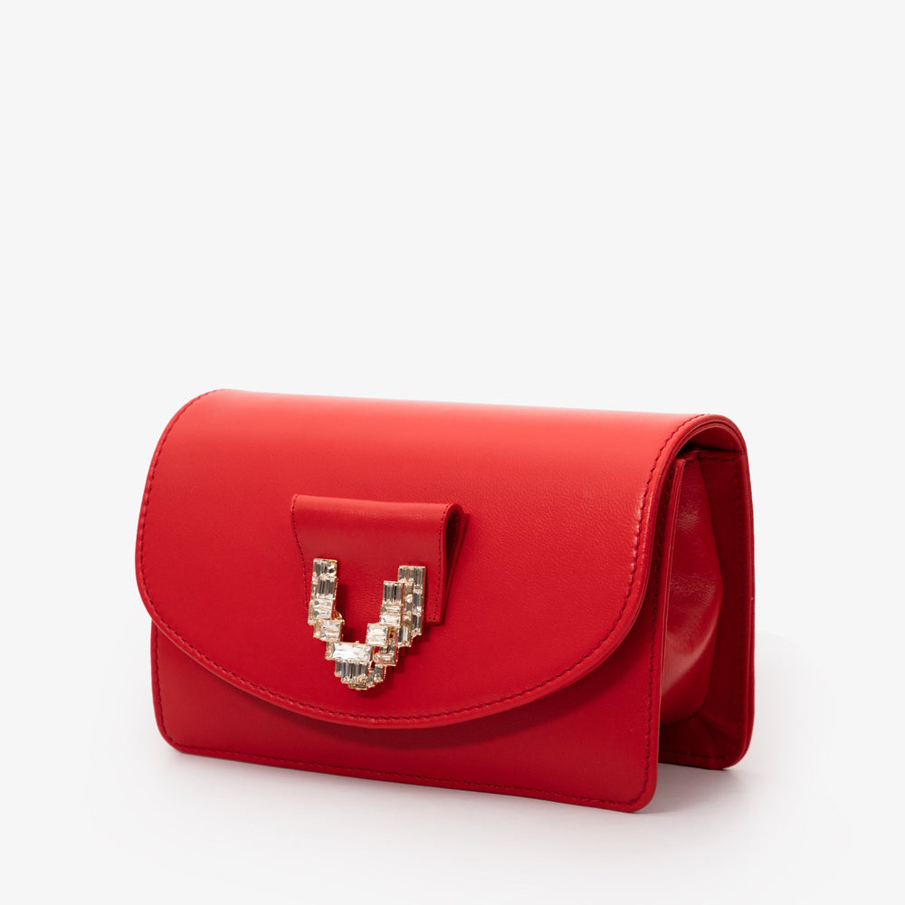The Love Red Leather Handbag For Sale