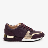 The Masal Purple Leather Sneaker On Sale
