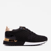 The Scarlet Black Leather Sneaker Fine Craftsmanship