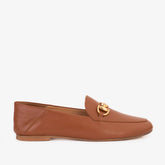 Luanda Tan Leather Flat Shoe For Sale