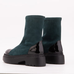 The Sorella Deep Teal Suede Leather Women’s Boot All New