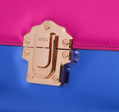 The Duffryn Fuschia Leather Handbag Universal Fit