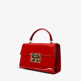 The Ege Red Patent Leather Handbag Exclusive Style