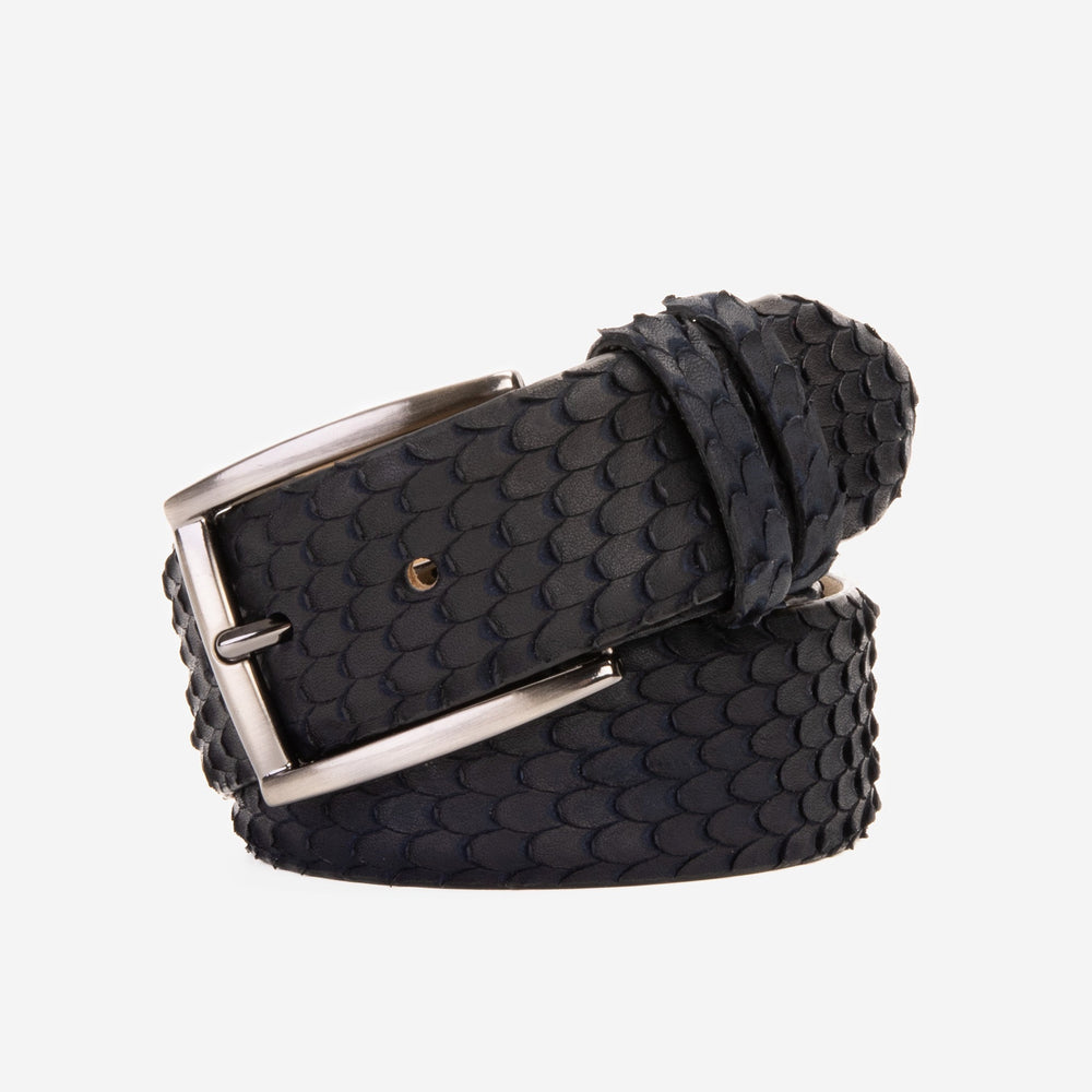 The Majesty Navy Blue Leather Belt Exclusive Style