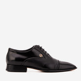 The Rockwell Handmade Black Leather Cap Toe Oxford Shoe All New