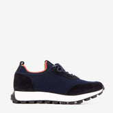 The Berlin Navy Suede Leather Sneaker For Sale