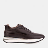 The Modena Brown Leather Sneaker Universal Fit