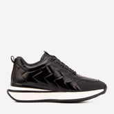 The Veneto Black Leather Sneaker Fine Craftsmanship