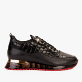 The Marseille Black Leather Sneaker On Sale