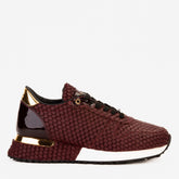 The Majesty Burgundy Leather Sneaker For Sale
