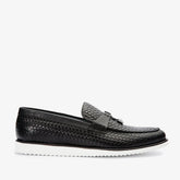 The Sperry Black Leather Tassel Loafer Shoe On Sale