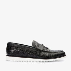 The Sperry Black Leather Tassel Loafer Shoe On Sale