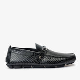 The Bologna Black Leather Bit Drive Loafer Shoe For Sale