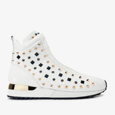 The Infanta High-Top White Spike Leather Sneaker Limited Edition Universal Fit