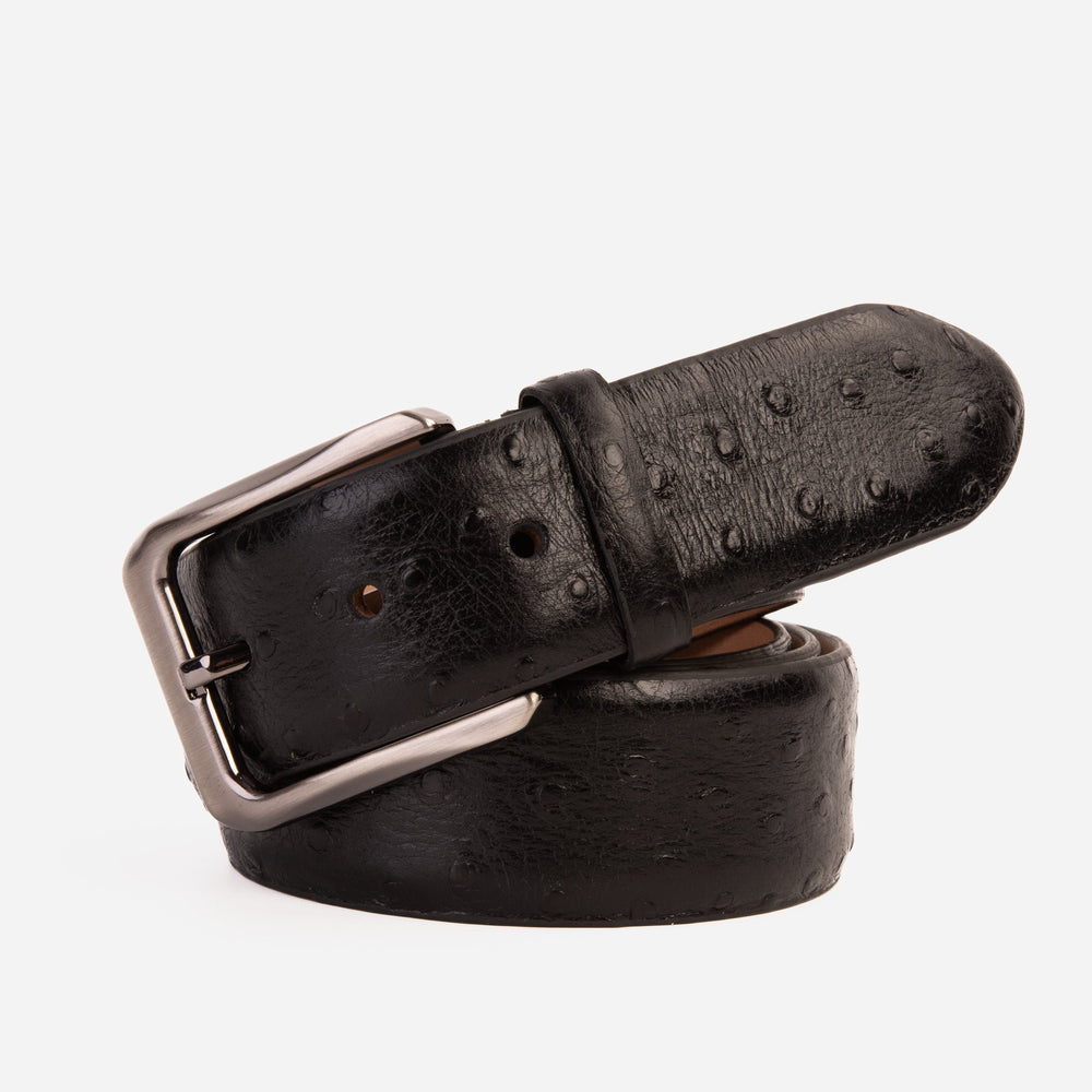The Johannesburg Black Leather Belt All New