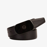 The Marzano Black Color Calfskin Belt Fine Craftsmanship