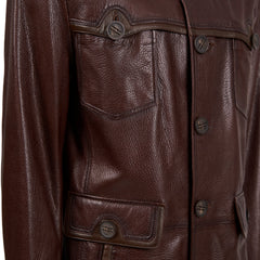 The Montclair Brown Leather Jacket On Sale