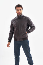 The Ardent Dark Brown Lambskin Leather Jacket All New