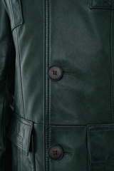 The Ravenna Green Leather Jacket All New
