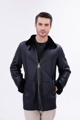The Treviso Black Shearling Jacket Fine Craftsmanship
