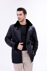The Treviso Black Shearling Jacket Fine Craftsmanship