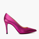 The Maple Fuchsia Leather Pump Fuchsia Sole Shoe Universal Fit