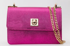 The Maple Fuchsia Leather Handbag Fine Craftsmanship