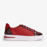 The Burano Red Leather Sneaker Universal Fit
