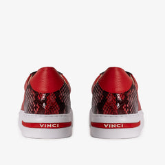 The Burano Red Leather Sneaker Universal Fit