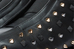 The Infanta High-Top Black Spike Leather Sneaker Limited Edition For Sale