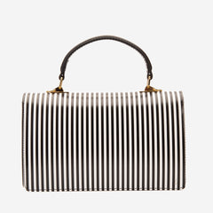 The Santa Amaro Striped Leather Handbag For Sale