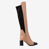 The Verona Cream Leather Knee High Boot Fine Craftsmanship
