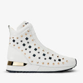 The Infanta High-Top White Spike Leather Sneaker Limited Edition Fine Craftsmanship